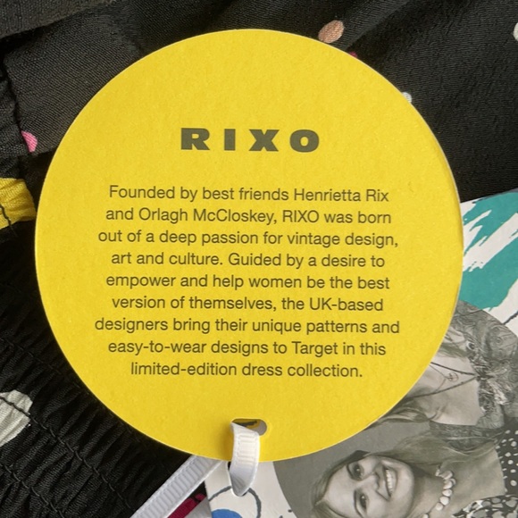 Rixo Black Polka Dot Swing Dress Size 4 - Picture 8 of 8